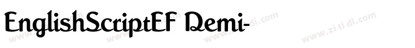 EnglishScriptEF Demi字体转换
